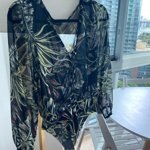 Zara Palm Leaf Bodysuit